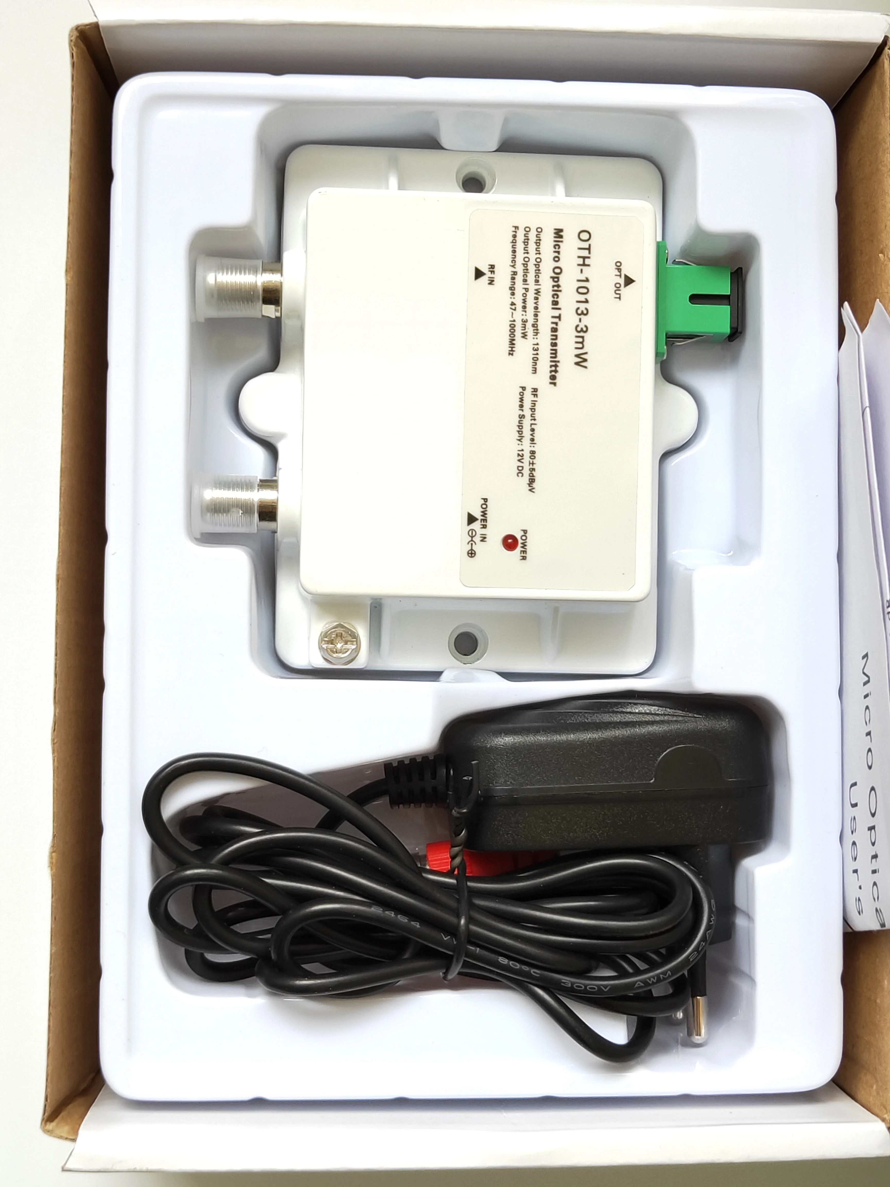 Микро оптический передатчик Φ FTTH 12V CATV Mini Micro Transmitter 47 1000MHZ 1310nm/1550nm с оптическим