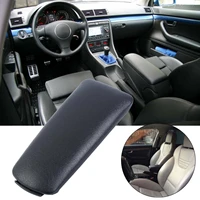 samger car armrest box cover leather front center armrest lid auto center console armrest cover for audi a4 b6 b7 2002 2007