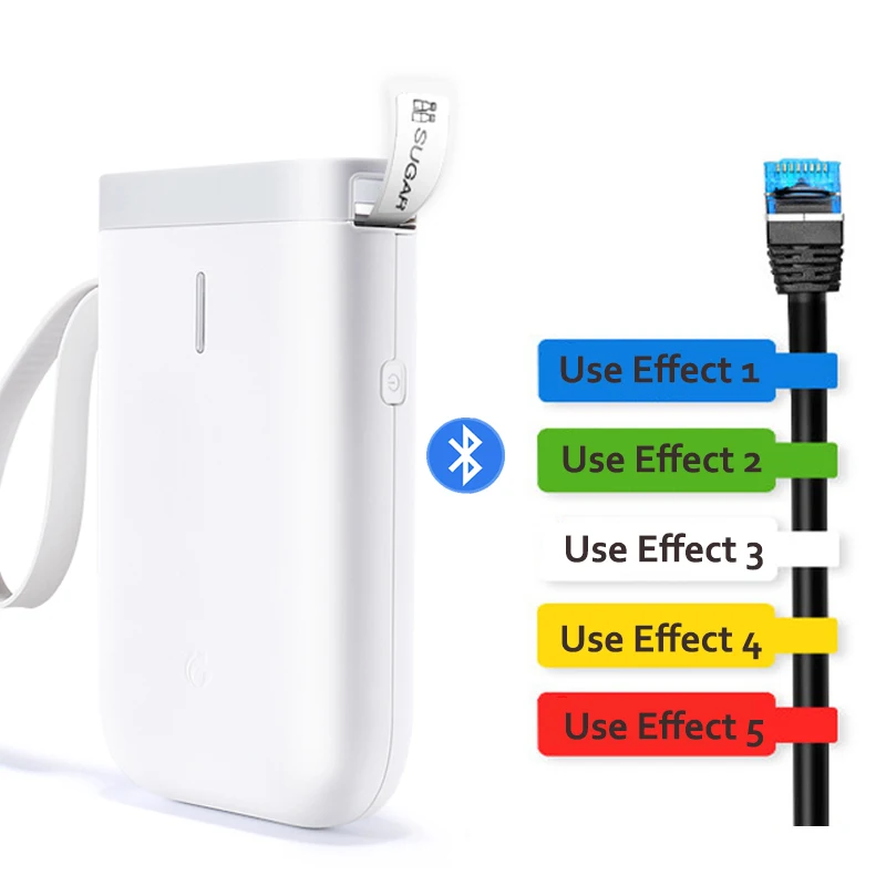 Термопринтер ручной мини принтер для ярлыков Bluetooth подключение планшетов Android и