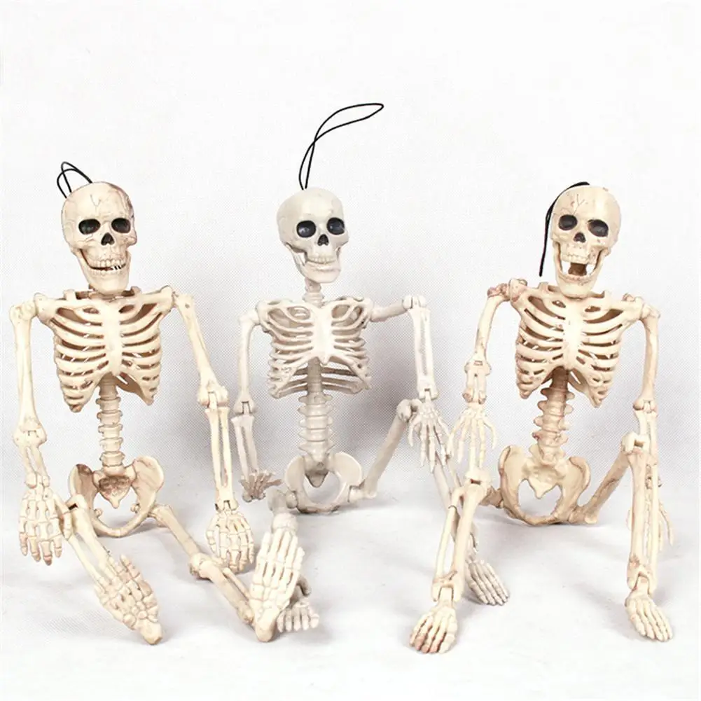 Poseable Skeleton Figure With Movable Joints Haunted House Props For Halloween Party Decoration