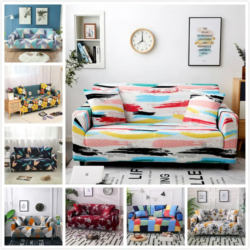 1/2 шт. Набор чехлов для дивана геометрический чехол эластичный на диван гостиной