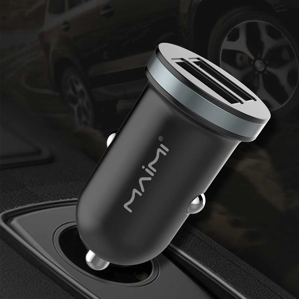 Автомобильное мини-зарядное устройство с двумя USB-портами 2 4 А | Мобильные