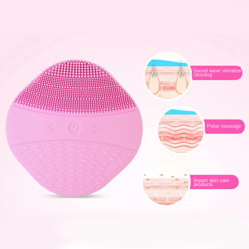 Миниатюрный Электрический Ультразвуковой косметический инструмент Силиконовый