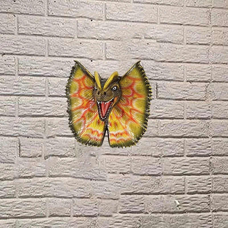 Wall Mounted Dinosaur Bust Head Sculpture Hanging Life-Like Figurine Latex Foam Art Home Decoration | Дом и сад