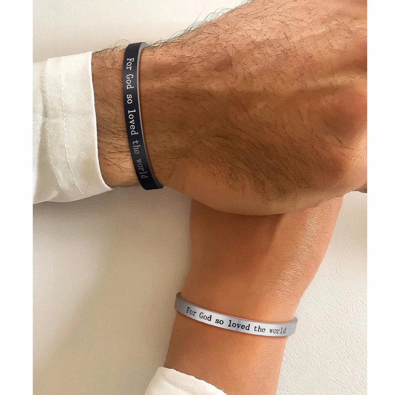 Браслет в стиле Библии с Иоанном 3:16 христианские подарки для мужчин и женщин