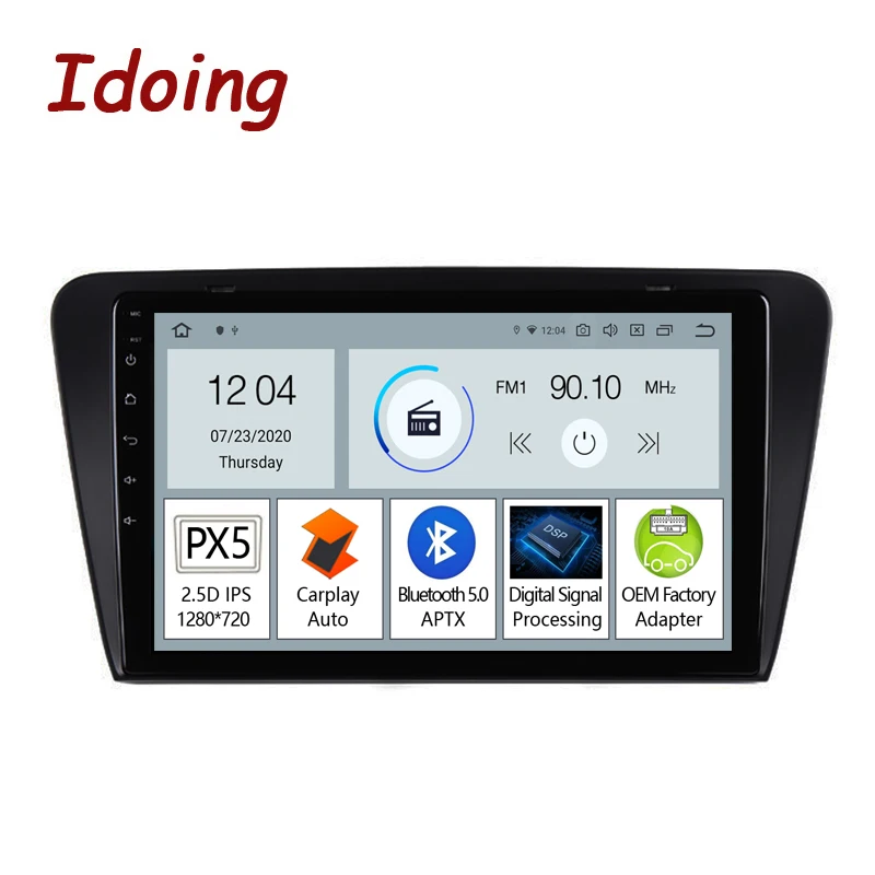 

Головное устройство Idoing PX5 10,2 дюйма на платформе Android для Skoda Octavia 3 A7 2013-2018, автомобильное радио, мультимедийный видеоплеер, GPS-навигация, Carplay