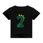 Летняя футболка с круглым вырезом для маленьких мальчиков, детские футболки с коротким рукавом, Милая футболка с принтом цифр, детская одежда из хлопка и полиэстера
