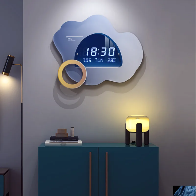 

Electronic wall clock clock living room simple modern household fashion wall clock creative wall clock