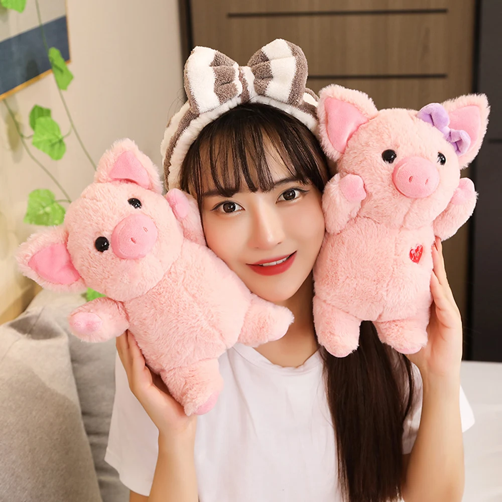 Мультфильм милые розовые мягкие плюшевые игрушки набитое мягкое животное