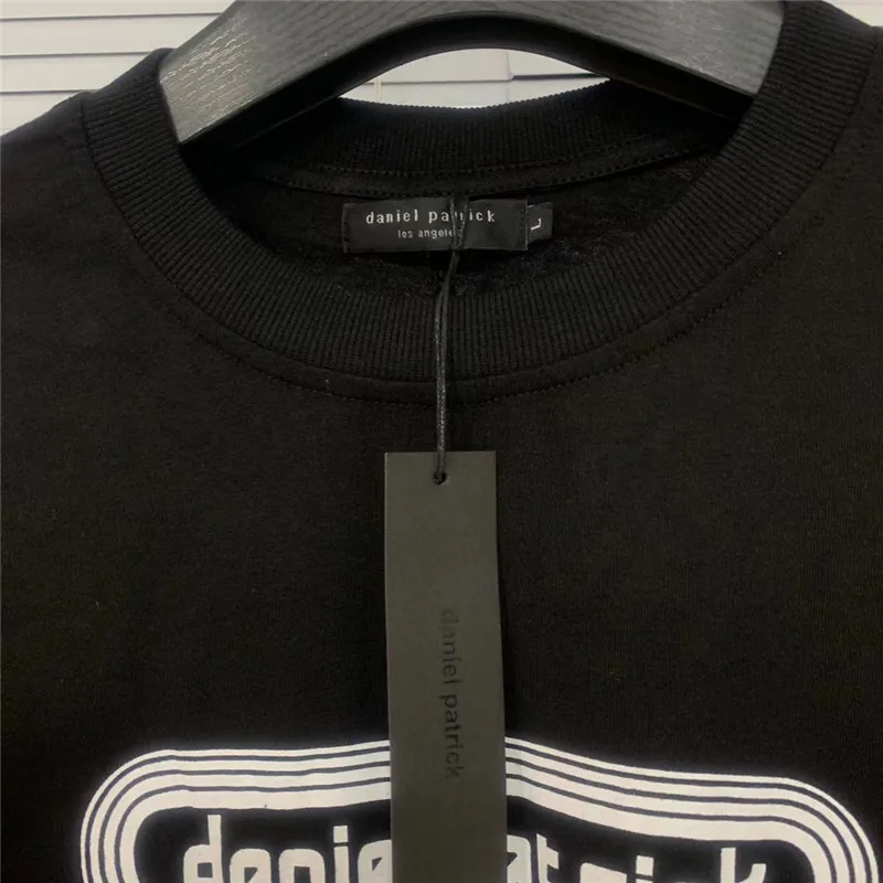 

2020ss Daniel Patrick box Panel T-shirts 1:1 Cotton Daniel Patrick Tee Hip Hop Tops