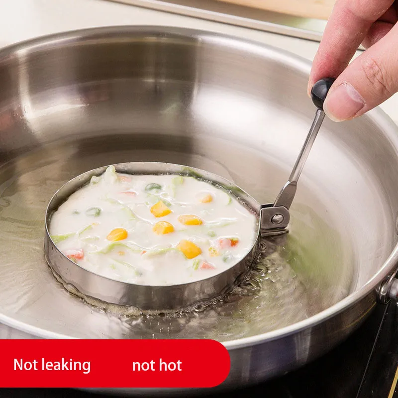 Обжаренное яйцо из нержавеющей стали в форме сердца искусственное украшение для