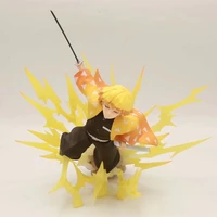 21cm demon slayer anime figurine zero thunder breath agatsuma zenitsu pvc action figure collection model toys gifts