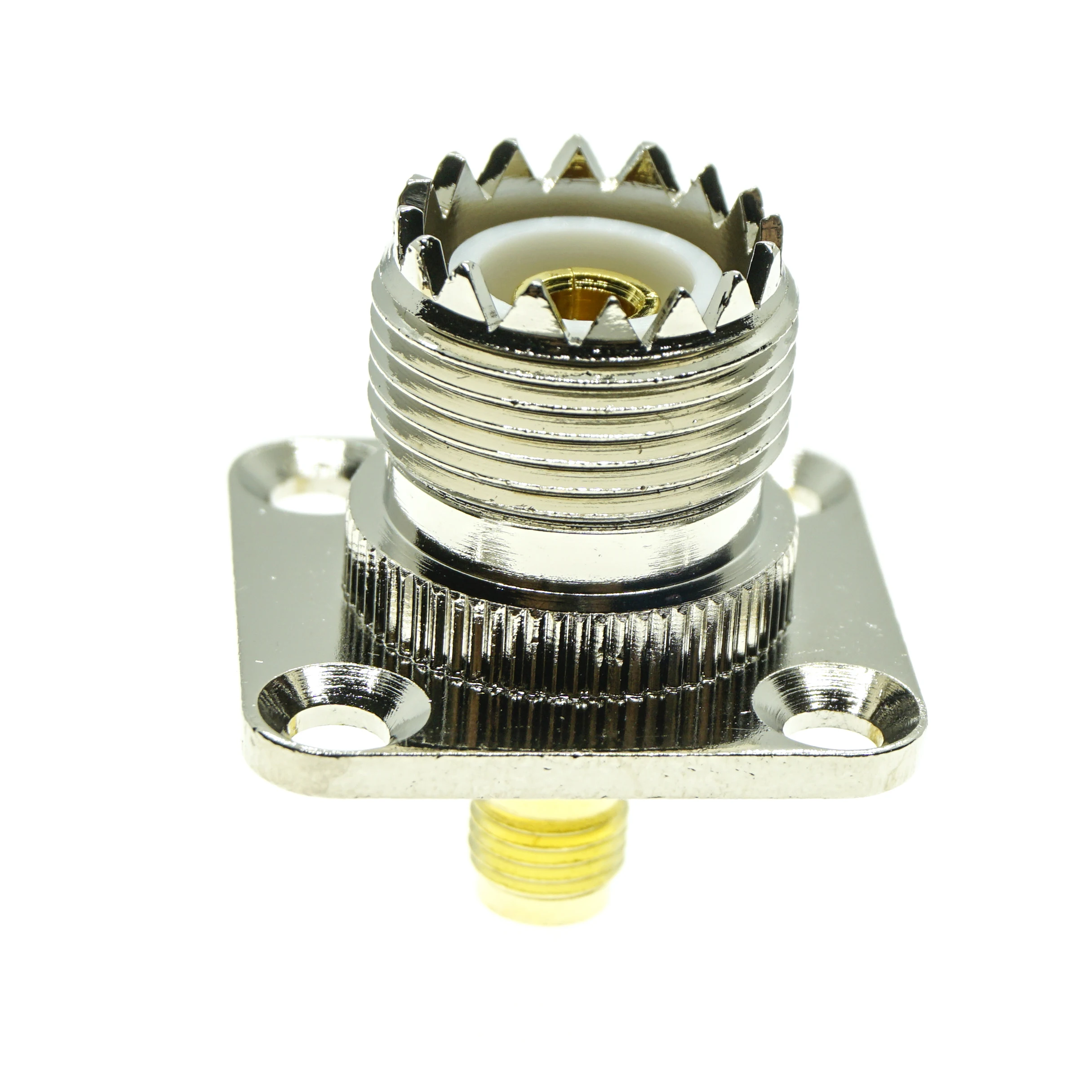 Разъем UHF PL259 SO239 на SMA гнездо Coax штекер 4 отверстия фланцевая панель крепление