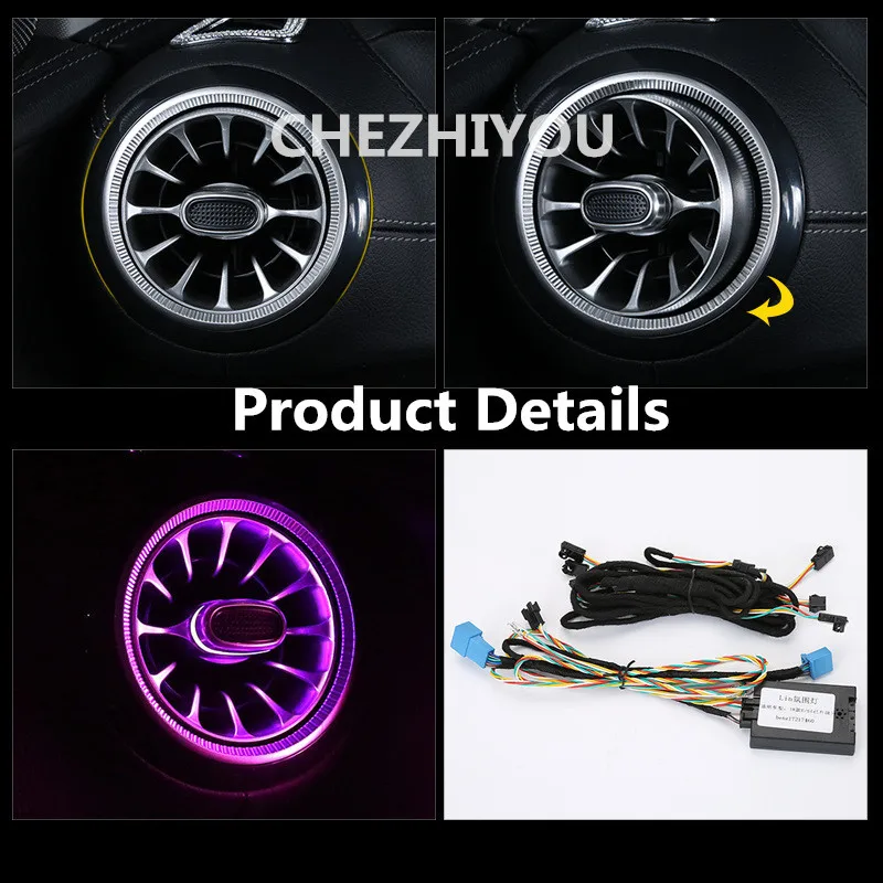 Air Condition AC Vent Outlet 64color For Benz E Class W213 2015-2019 Interior Front Console Turbo | Автомобили и мотоциклы