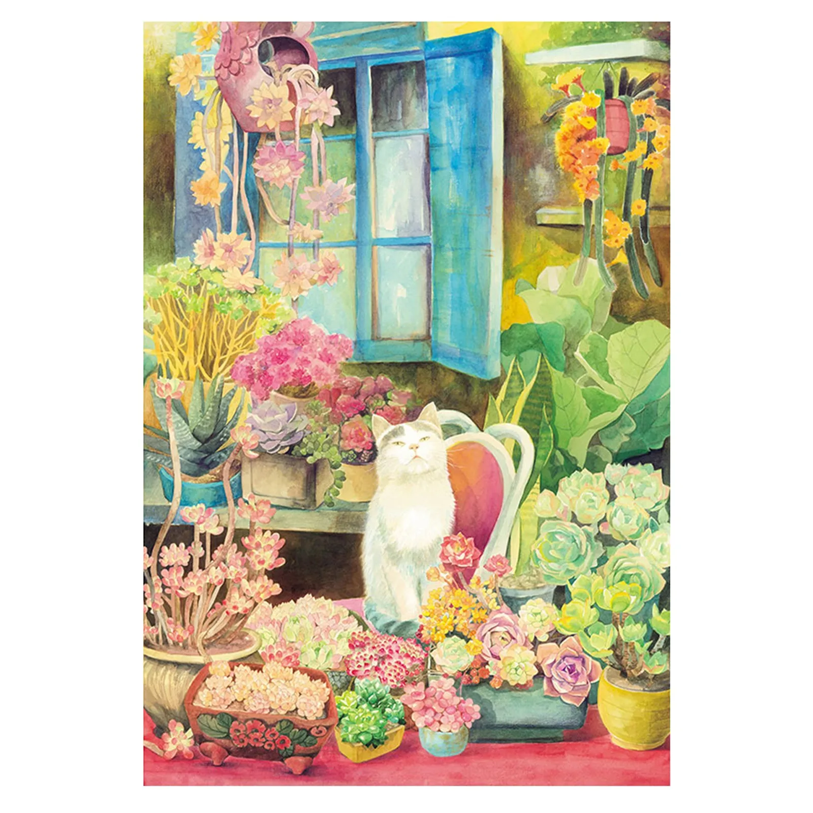 

HIINST 1000 Pieces Spring Garden & Cat Pattern Puzzles Kids Educational Toys Adults Decompression Toys Drop Ship