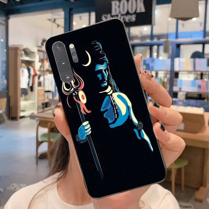 Hinduism Lord Shiva Mahakal черный ТПУ мягкий чехол для телефона Samsung Note 7 8 9 10 pro Galaxy J7 J8 J6 Plus 2018