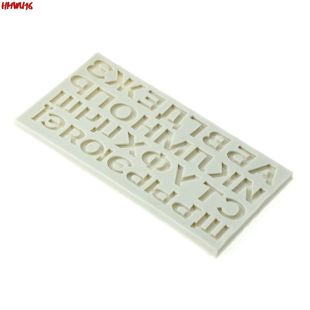 DIY Pastry Tools Bakeware 1 PC Russian Alphabet Cake Mold Letters Silicone 3D Molds Fondant Chocolate Decorating | Дом и сад