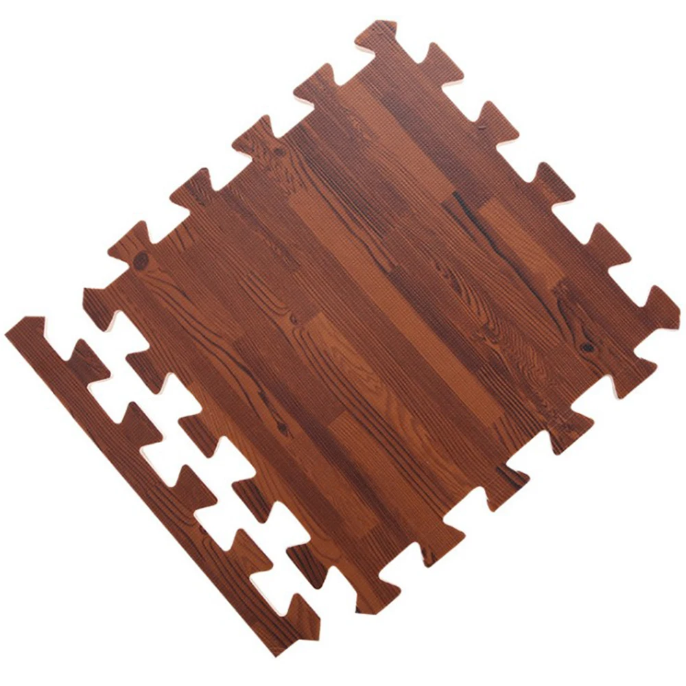 

Soft Wood Grain Floor Foam Puzzle Mat for Bedroom Playroom Gym 4 colors optional Wholesale
