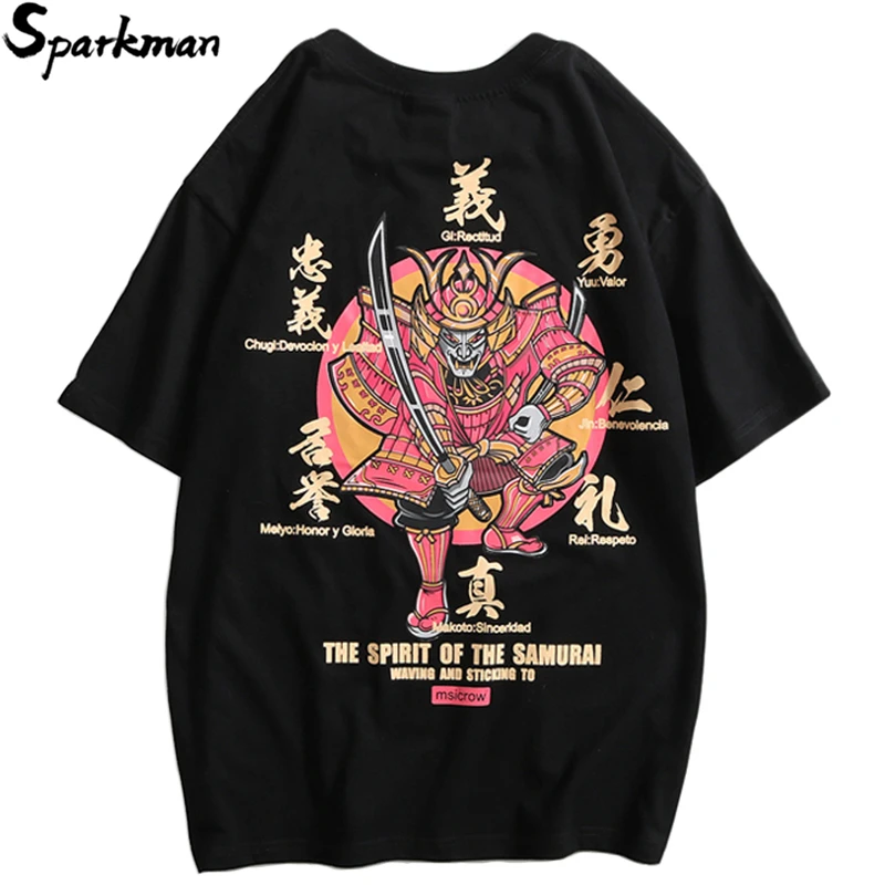 2019 футболка в стиле хип хоп уличная Мужская Харадзюку летняя с принтом японского