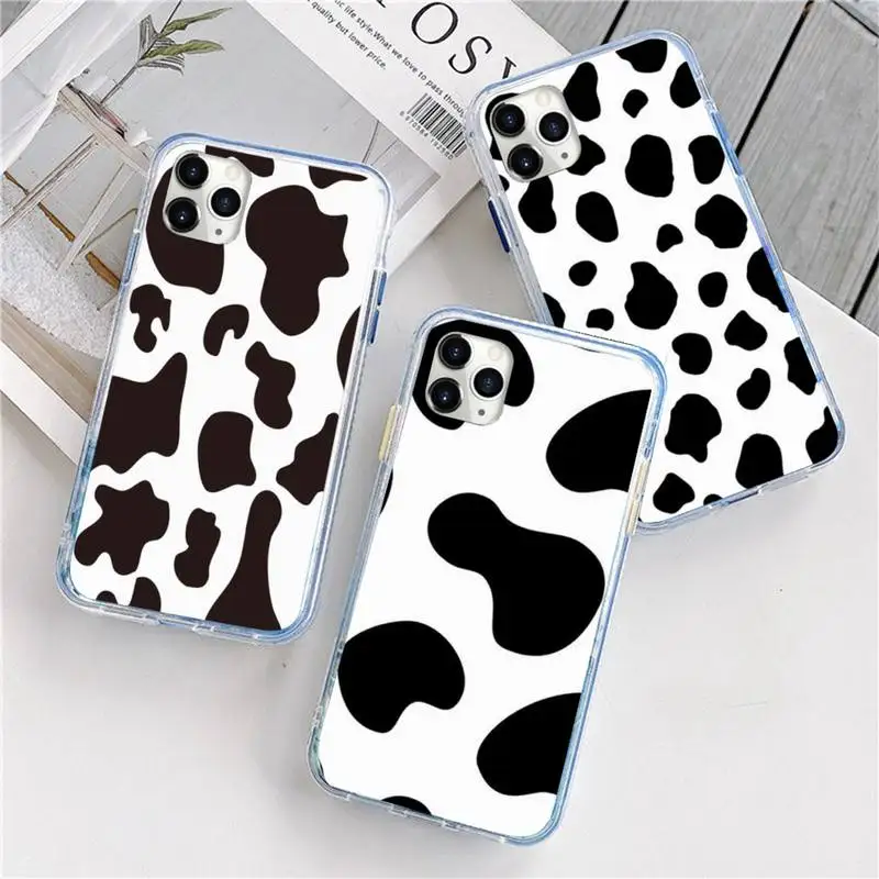 

Cow Milk Black White Phone Case For iphone 12 5 5s 5c se 6 6s 7 8 plus x xs xr 11 pro max mini