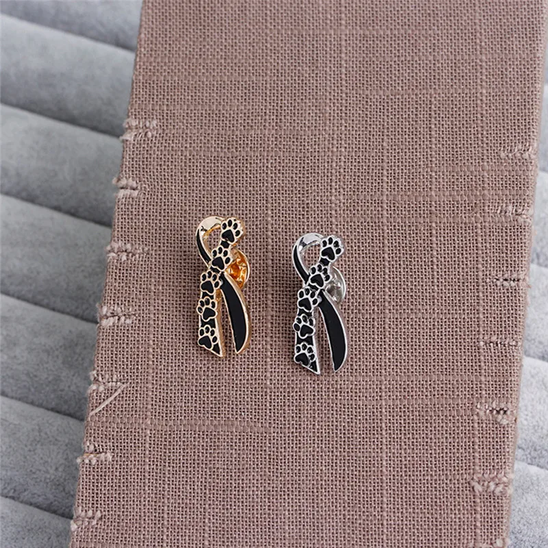 Брошь Бант Милая Собака Кошка коготь печать шарф эмалированная булавка памятные