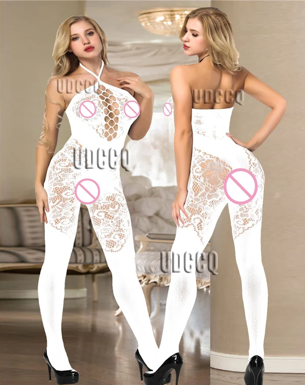Сексуальные ажурные боди нижнее белье Babydoll платье нижнее бельё notte Интимо Свадебные ночные Боди Косплей Кукла Q547 - Цвет: white