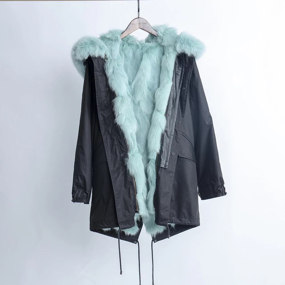 Шуба из натурального Лисьего меха для женщин зима 2019 Корея Новый модный стиль