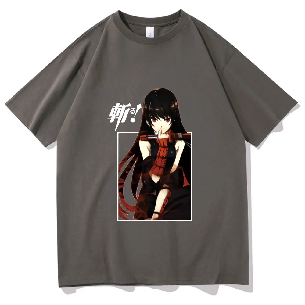 

Akame Ga Kill Hot Anime Tshirt Streetwear Tops O-collar Hip Hop Man T-shirt Night Raid Print T Shirt Summer Female Men's Tee