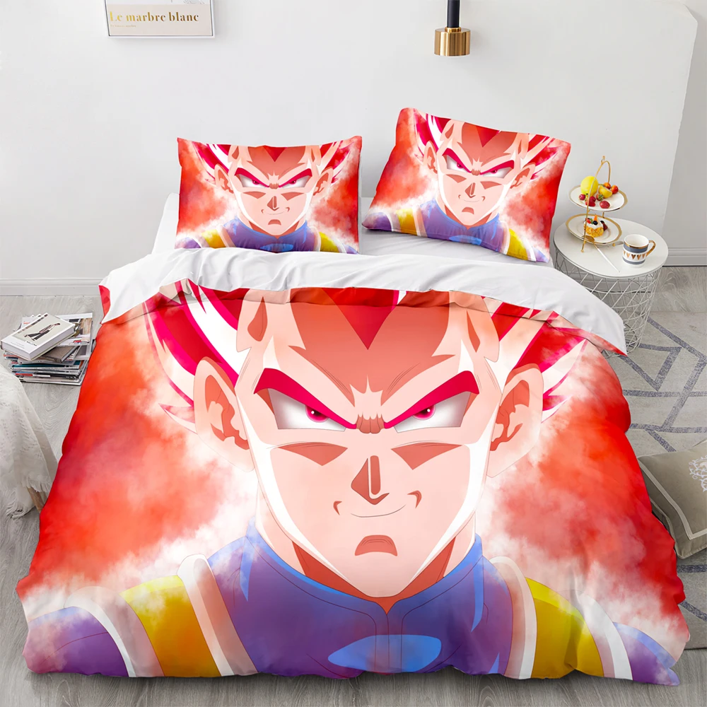 

Комплект постельного белья с аниме Goku, Комплект постельного белья для односпальной и двухспальной кровати размера Queen/King, сон-Гоку, Комплект...