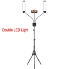 Новый светодиодный кольцевой светильник для фотосъемки, 3000-5600K, 288 светодиодов, приглушаемая двухрычажная заполнясветильник ПА для камеры, лампа со штативом