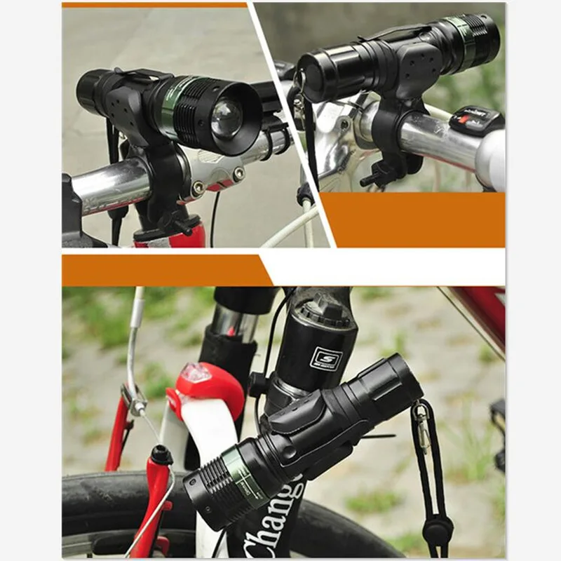 Универсальный держатель для велосипедной лампы с поворотом на 360 градусов зажим
