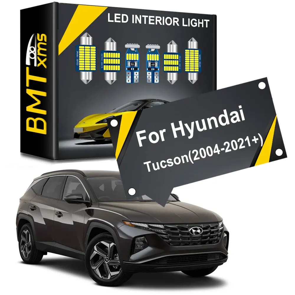

BMTxms Canbus Interior Lighting LED For Hyundai Tucson NX4 2004 2005 - 2016 2017 2018 2019 2020 2021 Car LED Lights Accessories