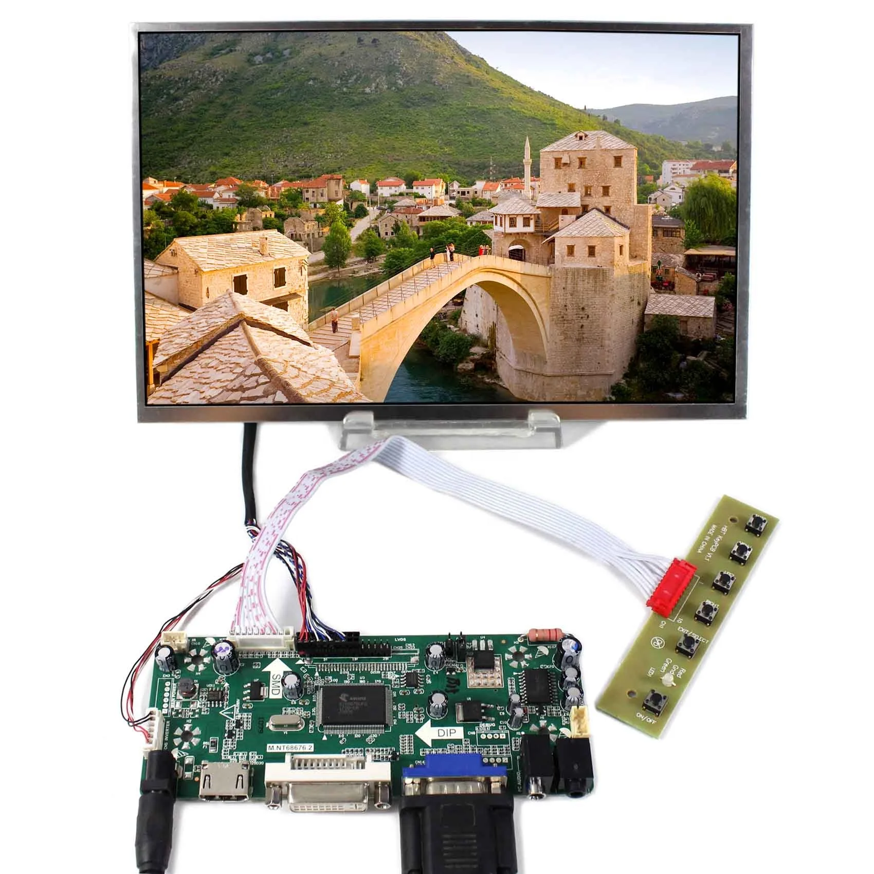 

10.1” inch 1280X800 B101EW05 or LP101WX1-SLP2 LCD Screen Display Panel with HDMI DVI VGA Audio LCD Controller Board M.NT68676.2A