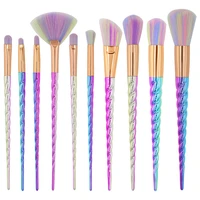 10pcs pro makeup brushes set unicorn makeup brush foundation eyeshadow eyeliner blending brush women makeup tools