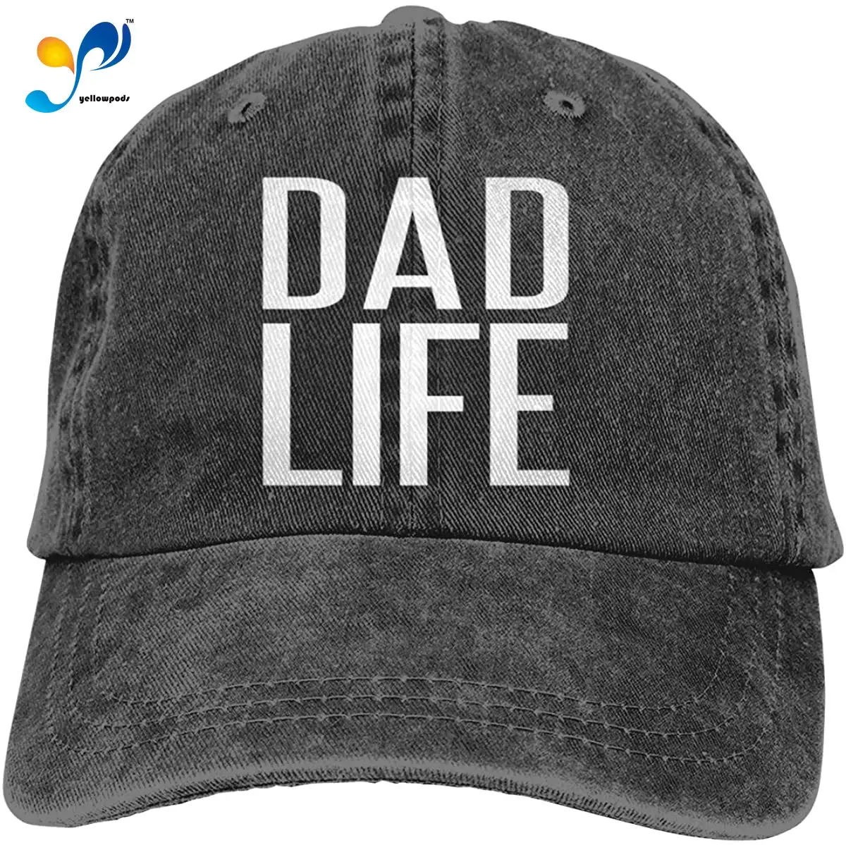 

Mom Life Heart Baseball Cap, Vintage Washed Distressed Adjustable Denim Hat For Women