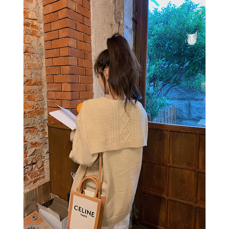 Кардиган Свитер женская одежда свободные и ленивые корейские студенческие