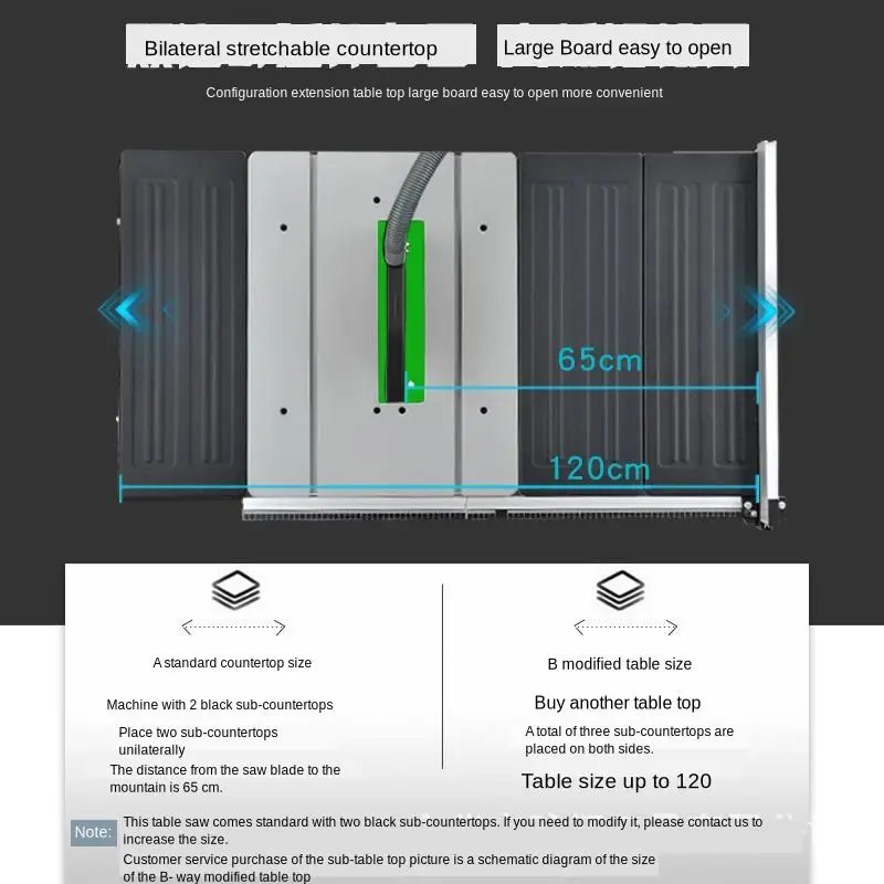 10 дюймов Круглопильный многофункциональный деревообрабатывающий