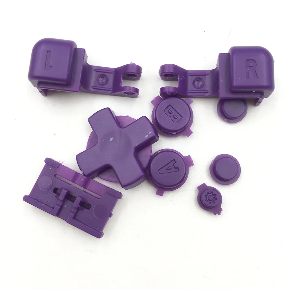 10 комплектов красный черный серый пластик A B выберите Пуск L R Кнопки D Pad для GBA SP