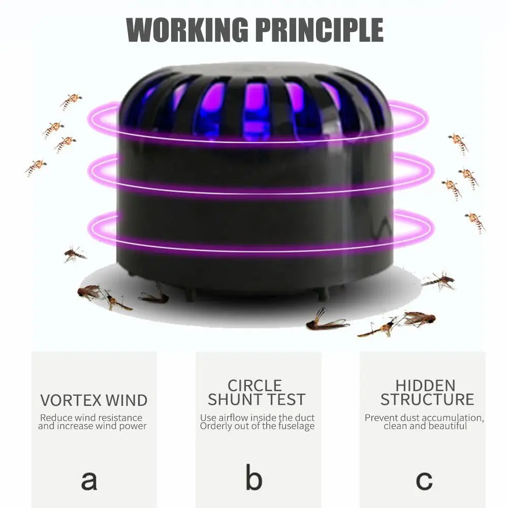 

2020 USB Fly Anti-Mosquito Lamp Mosquito Repellent Convenient Durable Desktop Pest Control Mosquito Killer Fashion Outdoor