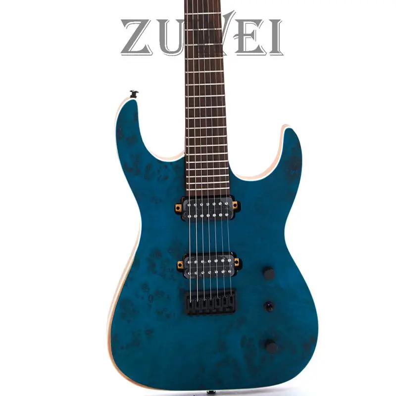 2019 Высококачественная электрическая гитара 7 струн для правой руки 2H Темно