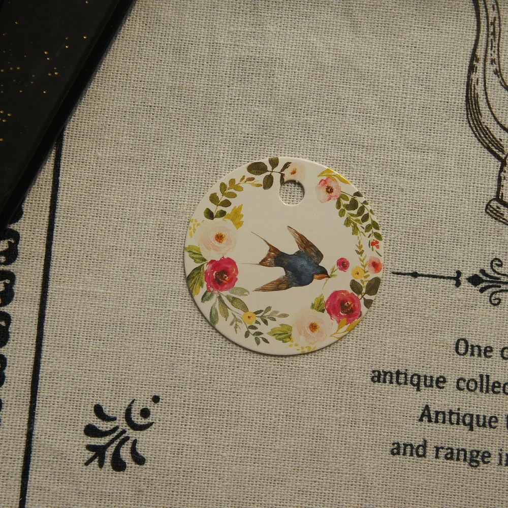 50 шт. бумажные этикетки Ласточка-роза | Дом и сад