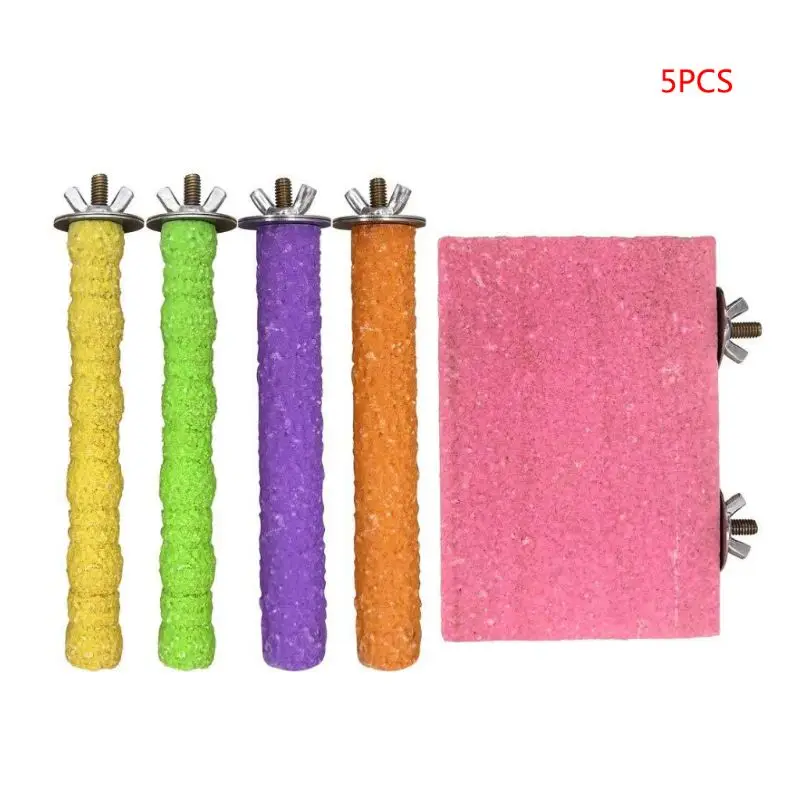 5 шт. деревянная подставка для попугая|Игрушки птиц| |