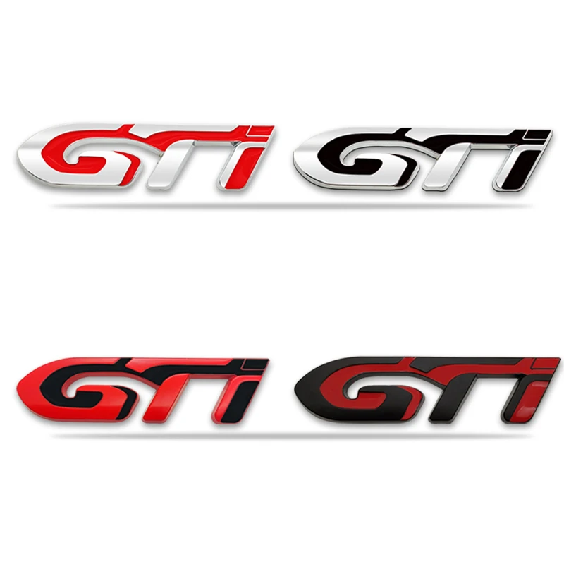 

3D Car Sticker GTI Logo Metal Emblem Badge Decals For Peugeot GT 308 306 106 206 205 208 307 3008 207 508 2008 5008 Car Styling