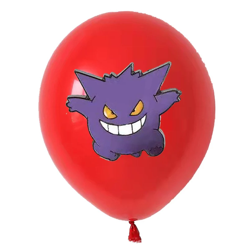 New10/20pcs Pokemon theme Pikachu Little Fire Dragon Jenny Turtle Cartoon Latex Balloon Children's birthday party decor balloons | Дом и