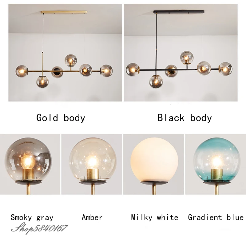 Lámpara colgante moderna de cristal mágico de luz colgante accesorios habitación colgando lámpara de habitación luces lámpara de cama colgante Loft luminaria