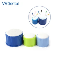 1pcs dental round endo stand cleaning foam file drills block holder wtih sponge autoclavable dentist equipment