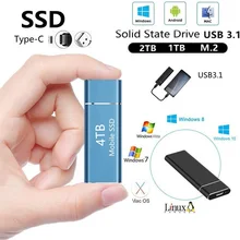 SSD M.2 External Hard Drive Portable Hard Drive HD Externo HD 1TB 2TB 4TB USB3.0 storage  ssd externe disco duro estado sólido