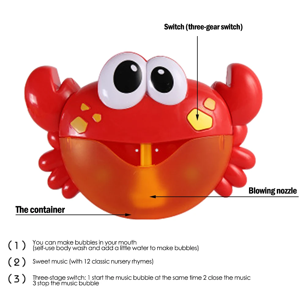 Машина для мыльных пузырей музыкальная детская игрушка ванны автоматическая