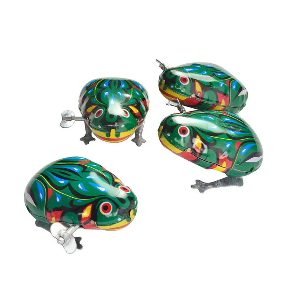 

Kids Classic Tin Wind Up Clockwork Toys Creative Children's Toys Retro Clockwork Toy Classic Iron Clockwork Frog Educational