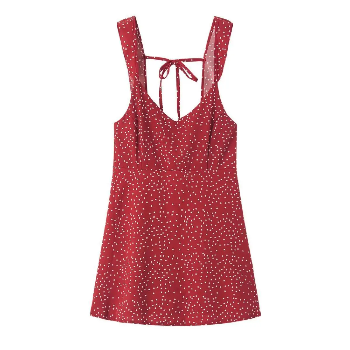 

2021 Summer Party Red Dress Elegant Blockbuster Selling Fast Hot Spot Printing Sexy Top With Suspender Skirt For Women Vfemage